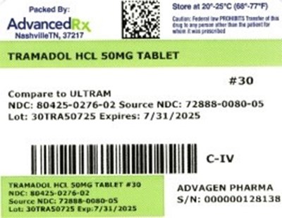 Label 2 (Tramadol HCl 80425 0276 02)